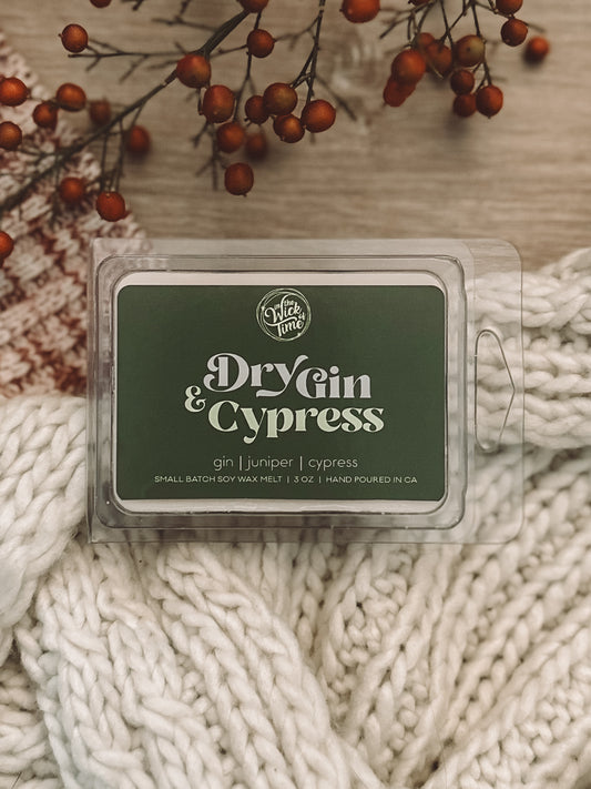 Dry Gin & Cypress Wax Melt