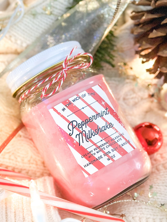 Peppermint Milkshake Candle - 16 oz