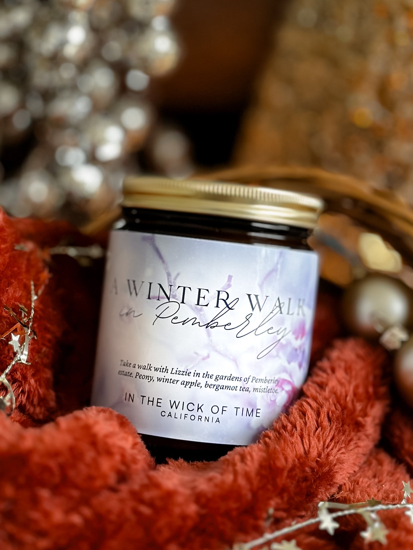 A Winter Walk in Pemberley Candle