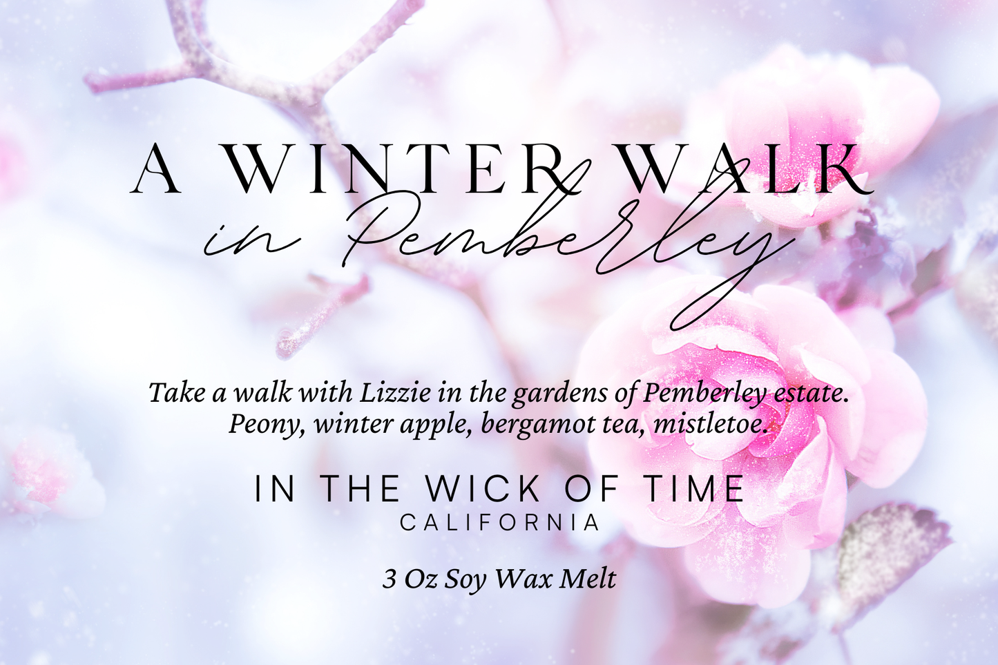 A Winter Walk in Pemberley Wax Melt