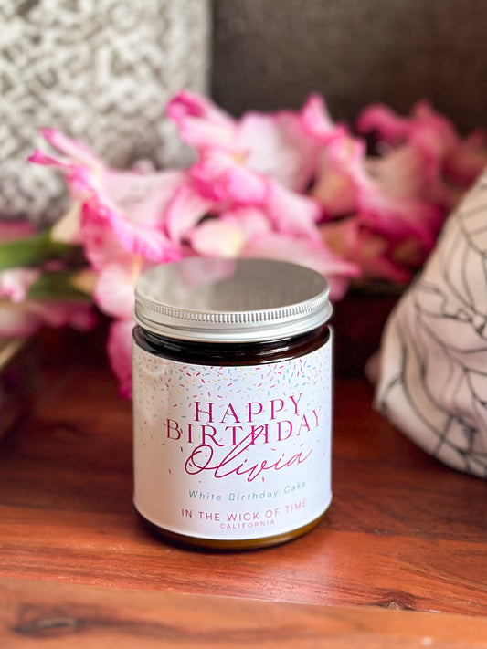 Happy Birthday Personalized Candle