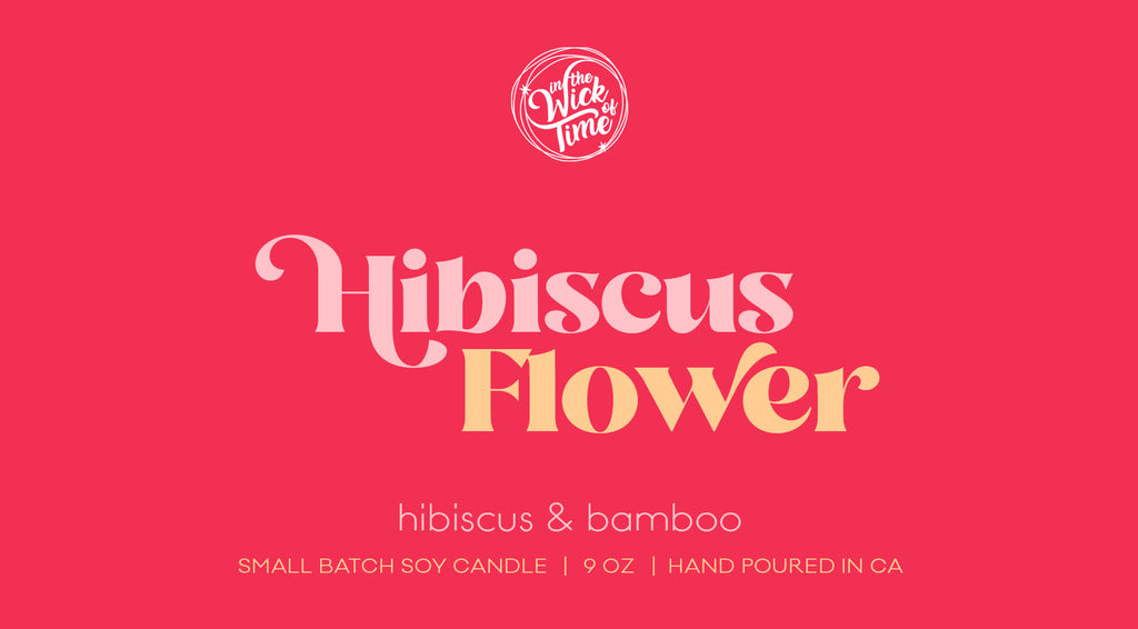 Hibiscus Flower Candle