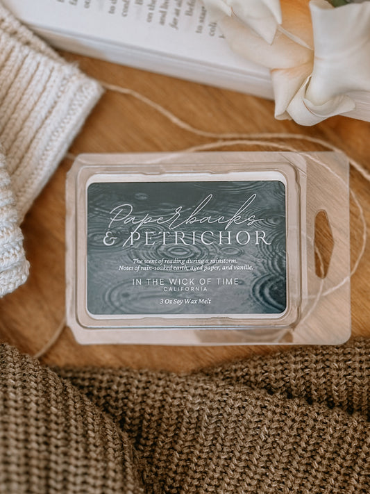 Paperbacks & Petrichor Wax Melt