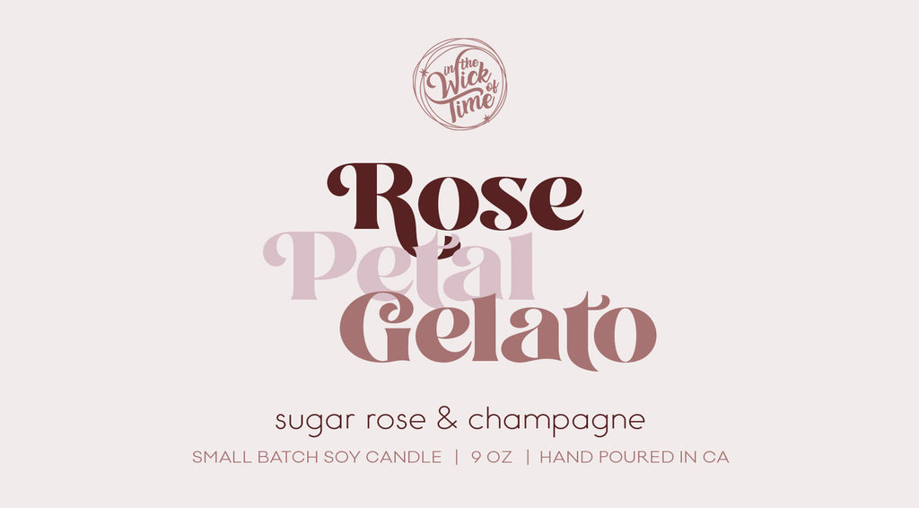 Rose Petal Gelato Candle