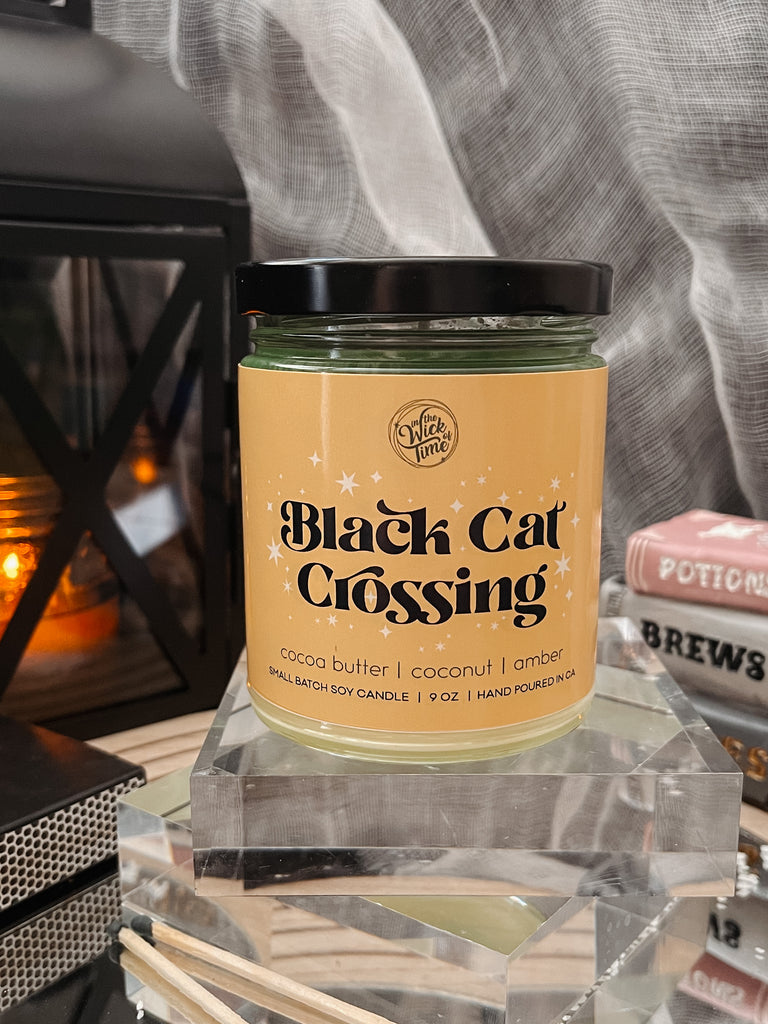 Black Cat Crossing Candle | 9 oz