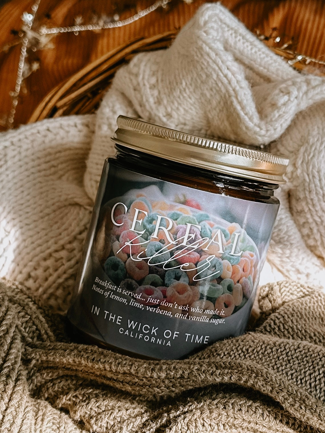 Cereal Killer Candle