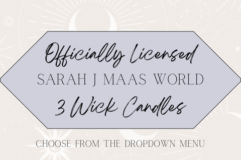 Sarah J Maas World 3 Wick 16 oz Candle - Choose Your Scent