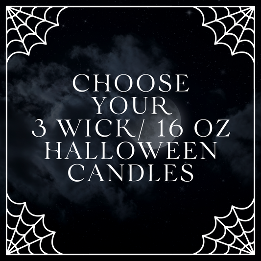 Choose Your 3 Wick Halloween Candle | 16 oz