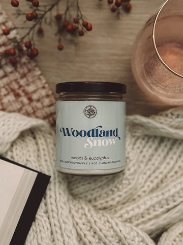 Woodland Snow Candle