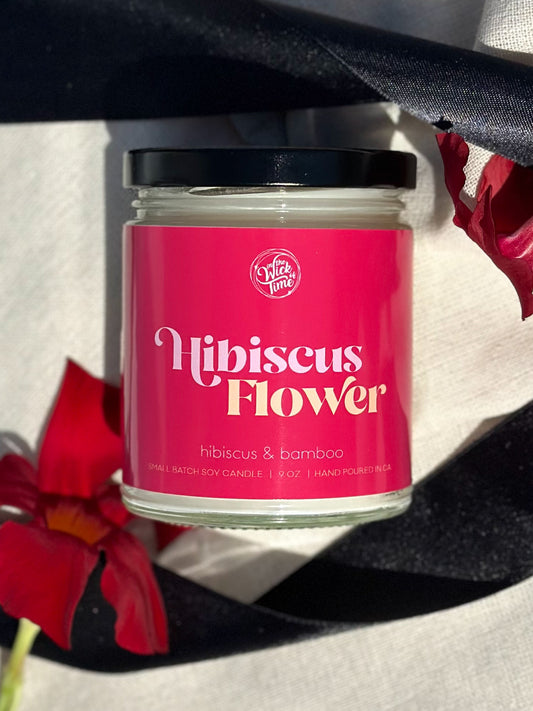 Hibiscus Flower Candle