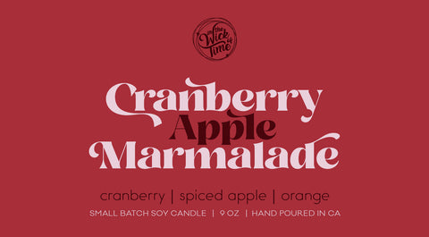 Cranberry Apple Marmalade Candle | 9 oz