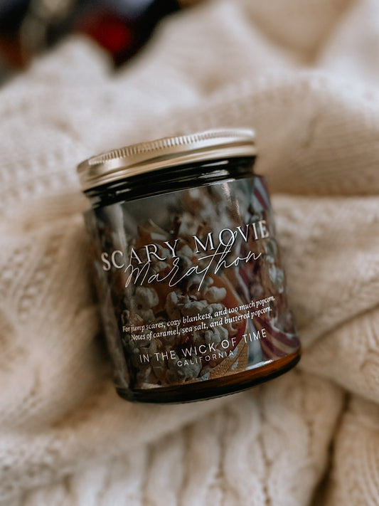Scary Movie Marathon Candle