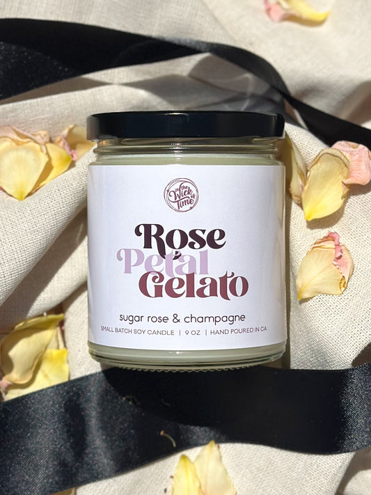 Rose Petal Gelato Candle