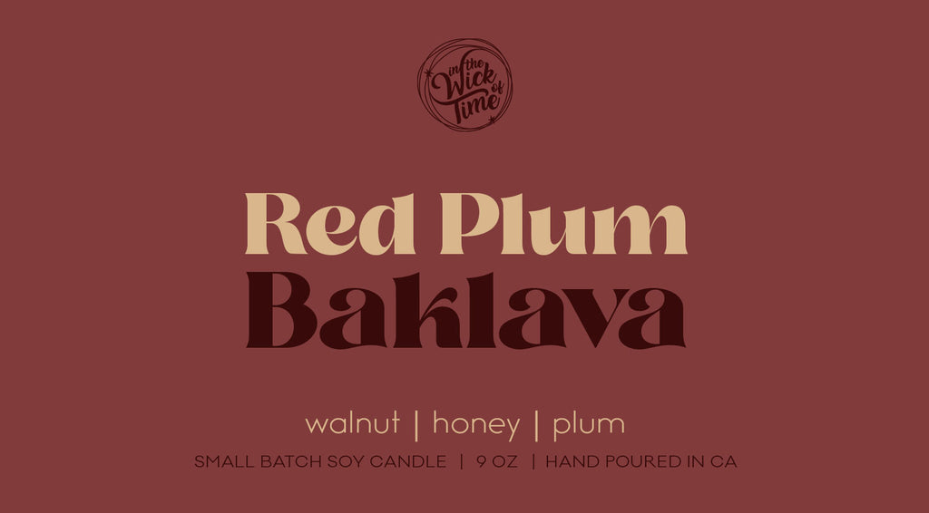 Red Plum Baklava Candle | 9 oz