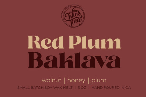 Red Plum Baklava Wax Melt