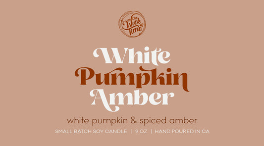White Pumpkin Amber Candle | 9 oz