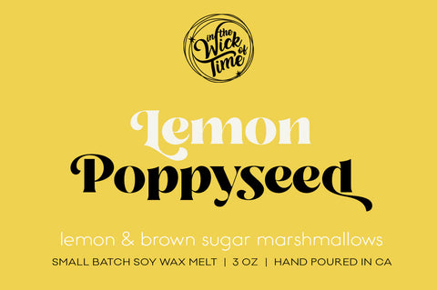 Lemon Poppyseed Wax Melt