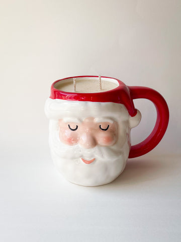 Santa Mug Candle